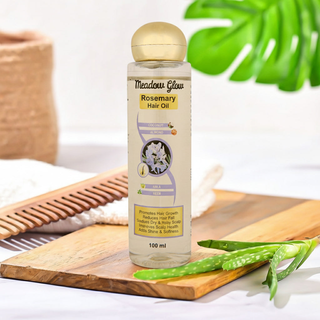 Rosemary Hair Oil with Coconut | Almond, Amla, Neem for Hair Growth | Dry Scalp Treatment (100ml)